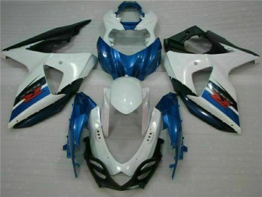 2009-2016 Blue White Suzuki GSXR1000 Full Fairing Kit