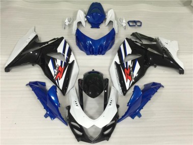 2009-2016 White Blue Black Suzuki GSXR1000 Motorcycle Fairings