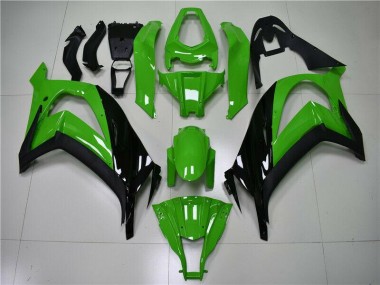 2011-2015 Green Black Kawasaki Ninja ZX10R Motorcycle Fairings