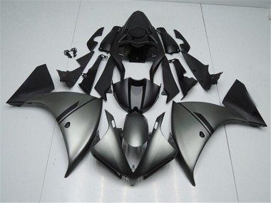 2012-2014 Matte Grey Black Yamaha YZF R1 Motorcycle Fairings