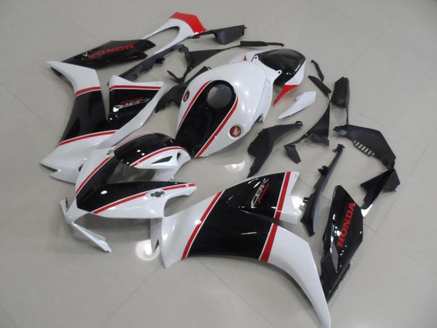 2012-2016 Black and White and Red Stripe Honda CBR1000RR Motorcycle Fairings