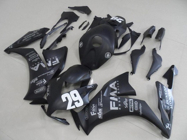 2012-2016 Matte Black Grey Decals Honda CBR1000RR Motorcycle Fairings