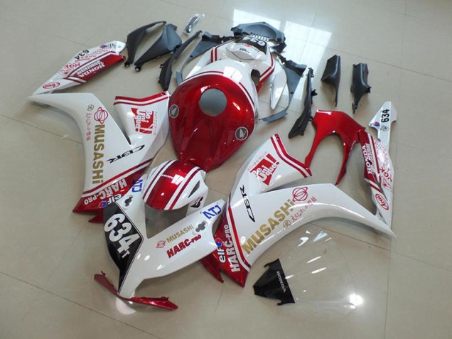 2012-2016 Red Musashi Honda CBR1000RR Motorcycle Fairings