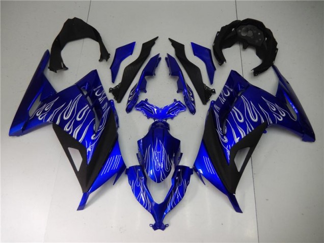 2013-2016 Blue White Black Kawasaki Ninja EX300 Motorcycle Fairings