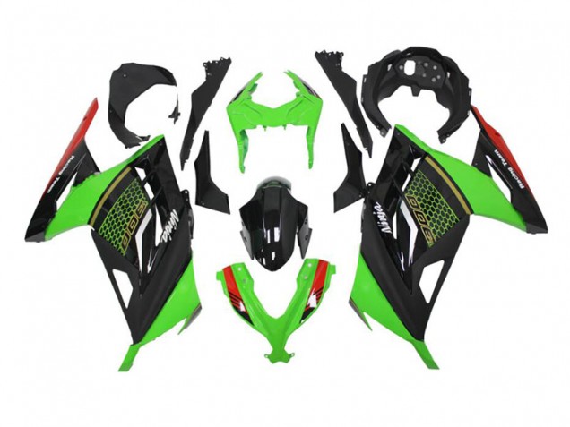 2013-2016 Green Black Kawasaki Ninja EX300 Motorcycle Fairings