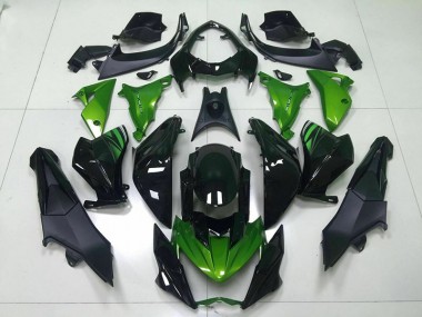 2013-2016 Green Black Kawasaki Ninja Z800 Motorcycle Fairings & Bodywork