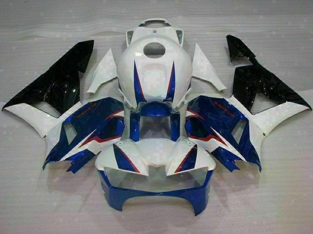 2013-2019 Blue White Honda CBR600RR Motorcycle Fairings