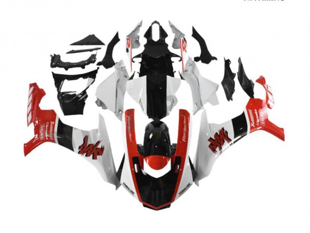 2015-2019 Red White Yamaha YZF R1 Motorcycle Fairings